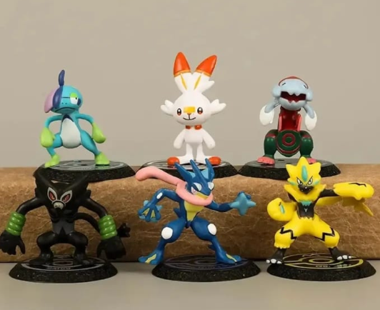 Figura Pokemon Base Negra 8 cm