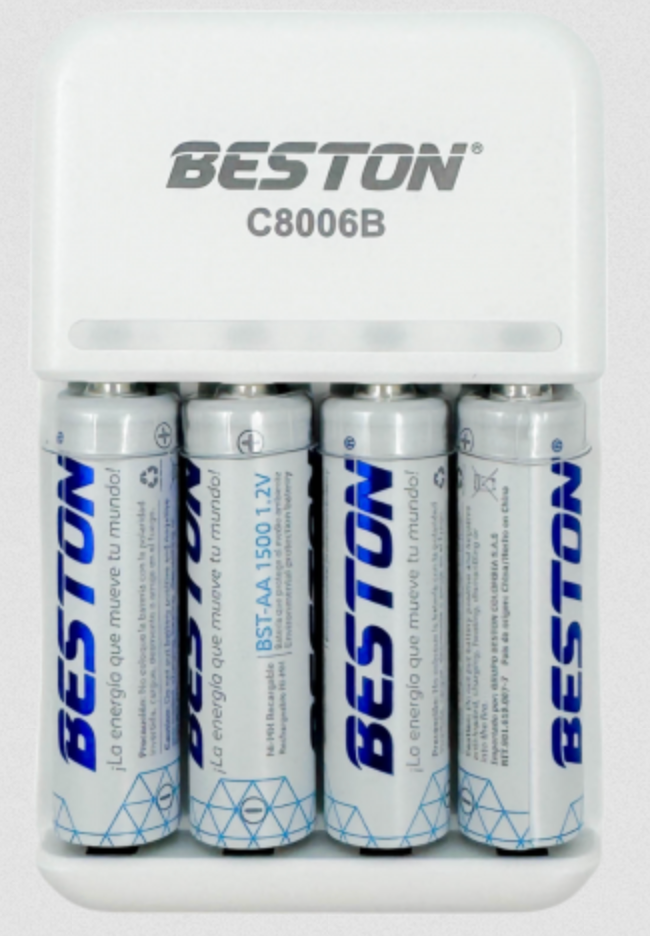 Pilas Beston recargables 1500 mAh