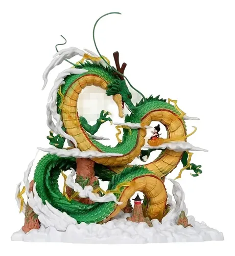 Diorama Shenlong y Goku de 22 cm